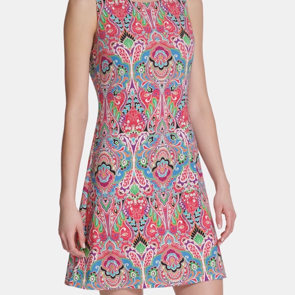 Tommy Hilfiger women's round neck floral dress